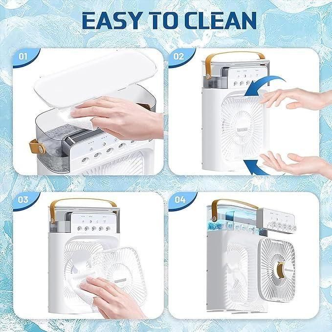 Rechargeable Air Conditioner with Fast Cooling, 3 Speeds, USB Compatibility (Mini AC)