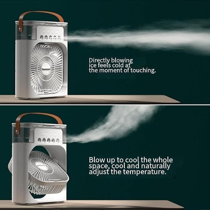 Rechargeable Air Conditioner with Fast Cooling, 3 Speeds, USB Compatibility (Mini AC)