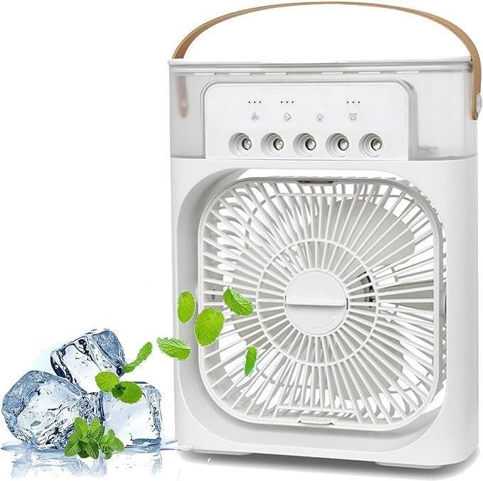 Rechargeable Air Conditioner with Fast Cooling, 3 Speeds, USB Compatibility (Mini AC)