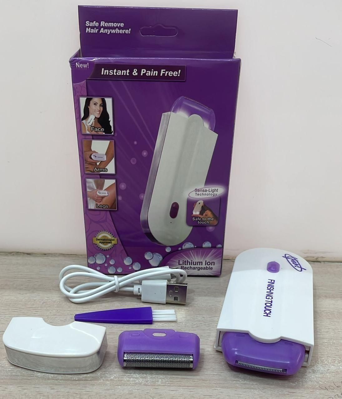Rechargeable Painless Hair Trimmer – Perfect for Face & Body
