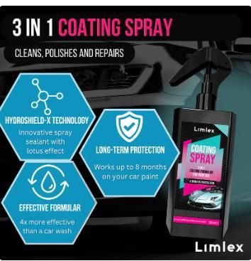 2-in-1 Car Care Combo – Coating Spray + Foam Cleaner (200ml)