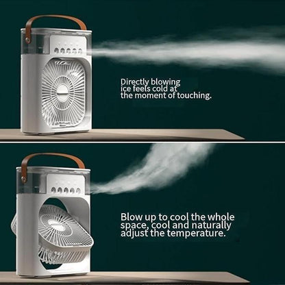 Rechargeable Air Conditioner with Fast Cooling, 3 Speeds, USB Compatibility (Mini AC)