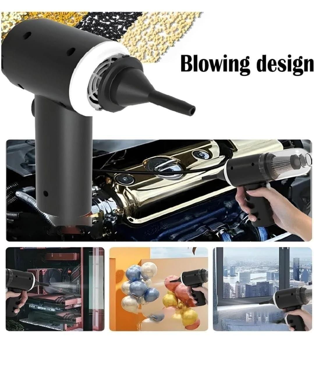 Powerful Wireless Air Duster & Vacuum Cleaner – 2-in-1 Dust Remover