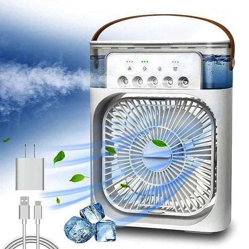 Rechargeable Air Conditioner with Fast Cooling, 3 Speeds, USB Compatibility (Mini AC)